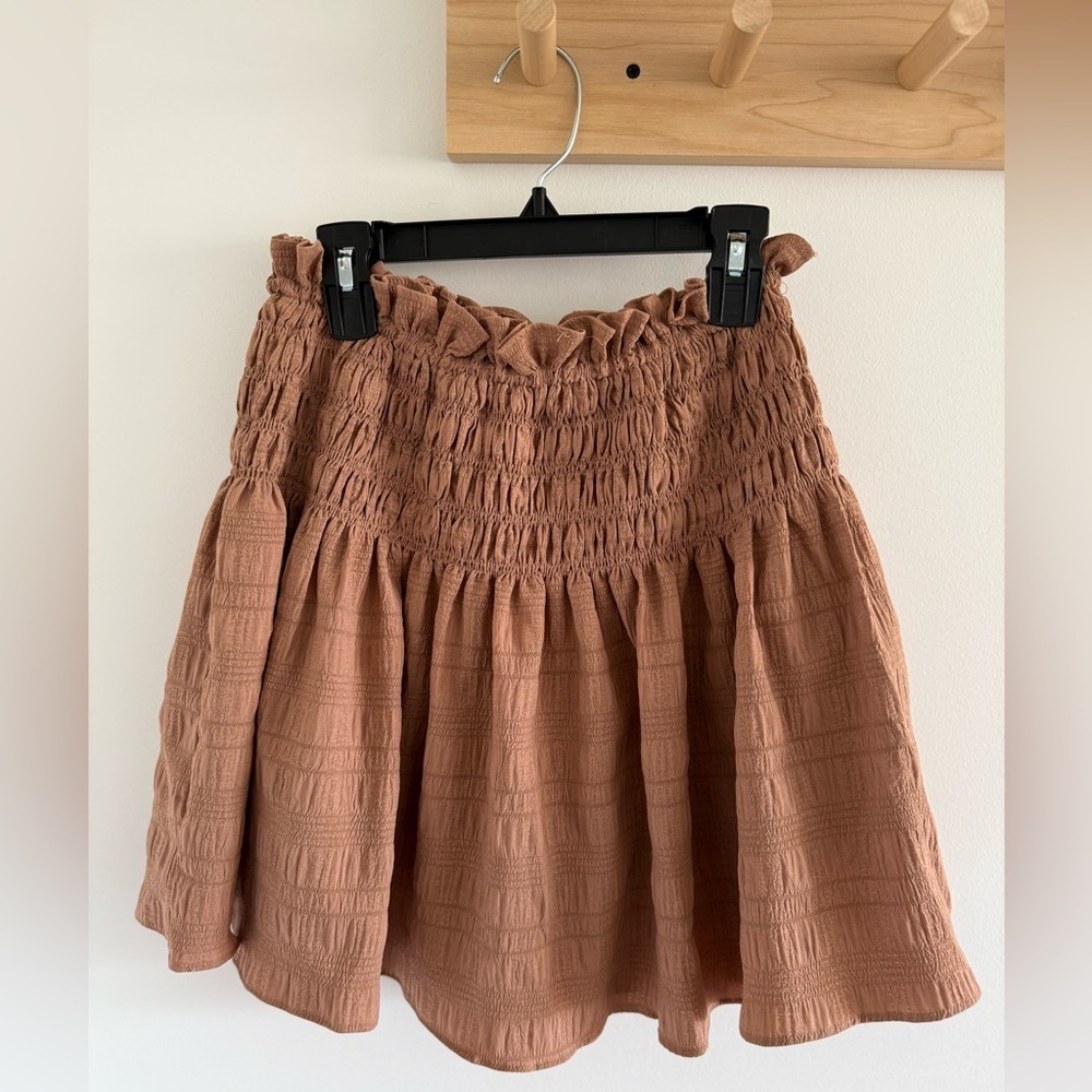 Mustard Seed Smocked Skirt Small